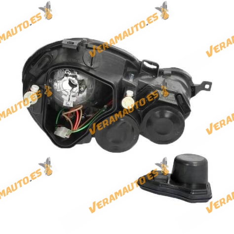 Faro Izquierdo Volkswagen Polo 9N de 2001 a 2005 | Sin Motor | Tipo Valeo | Para Lámparas H7+H1 | OEM Similar a 6Q194007AF