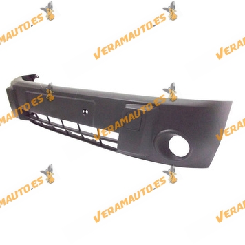 Front Bumper Ford Tourneo Connect from 2003 to 2006 Black with Fog Light Hole