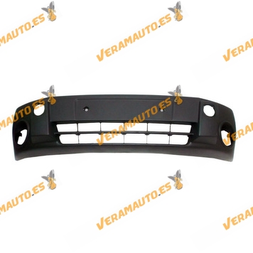 Front Bumper Ford Tourneo Connect from 2003 to 2006 Black with Fog Light Hole
