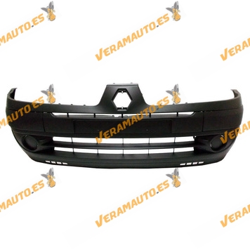 Front Bumper Renault Clio from 2001 to 2005 Printed with Frame and License Plate Holder suitable for Fog Lights
