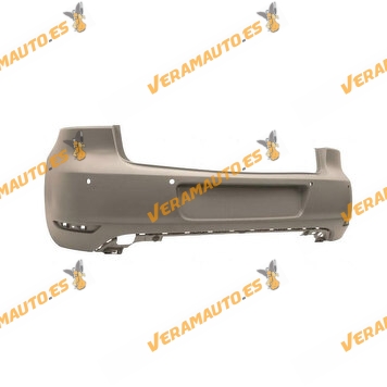 Rear Bumper Volkswagen Golf VI from 2008 to 2013 Printed with Parking Sensor Holes similar to 5K6807417GRU