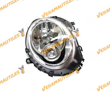Right Front Headlight Mini R55 | R56 | R57 | R58 | R59 from 2007 to 2015 with White Pilot | For H4 Bulbs | OEM 2751872