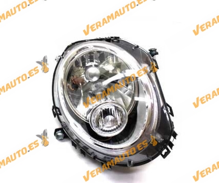 Right Front Headlight Mini R55 | R56 | R57 | R58 | R59 from 2007 to 2015 with White Pilot | For H4 Bulbs | OEM 2751872
