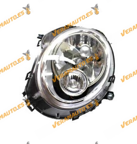 Left Front Headlight Mini R55 | R56 | R57 | R58 | R59 from 2007 to 2015 with White Pilot | For H4 Bulbs | OEM 2751871