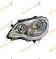 Faro Volkswagen Polo Del 2005 Al 2009 Lamparas H7 H1 DL Izq Cromado