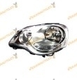 Left Headlamp VALEO Volkswagen Polo 9N 2005 to 2009 Front | Electric | Chrome | H1 + H7 Bulbs | OEM 6Q1941007AJ