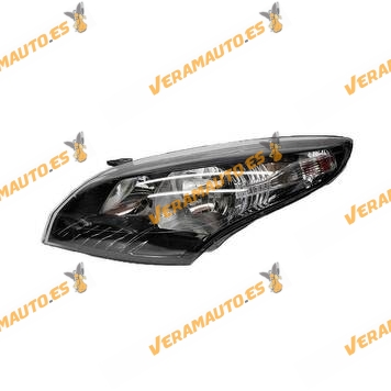Left Front Headlight Renault Megane III from 04-2012 to 2013 | Electric With Motor | H7 + H7 Bulbs | OEM 260604259R