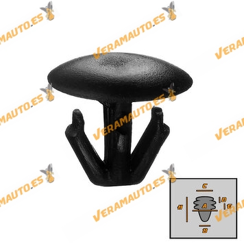 Set de Grapas | Clips para Juntas de Capó | Honda | OEM Similar a 91518SM4003