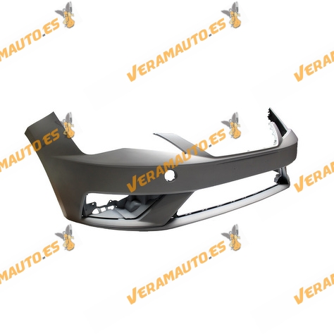 Front Bumper Seat Leon 5F from 2017 to 2020 | Printed | Without Parking Light Washer Gap | OEM Similar to 5F0807221R