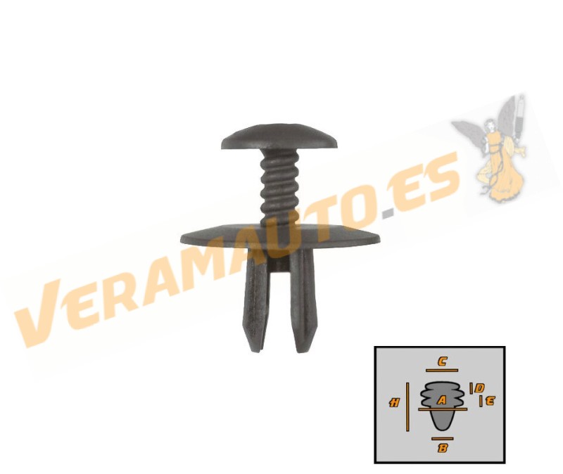 Set de 10 Grapas BMW | Mini Cubre Carter | Aislamiento del Capó | OEM 51481915964