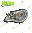 Left Headlamp VALEO Volkswagen Polo 9N 2005 to 2009 Front | Electric | Chrome | H1 + H7 Bulbs | OEM 6Q1941007AJ