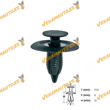 Set de 50 Grapas | Botón de Fijación Mazda | Paneles de Molduras y Revestimento | OEM Similar a 3827866