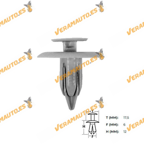 Set de 50 Grapas | Botón de Fijación Mazda | Paneles de Molduras y Revestimento | OEM Similar a 3827866