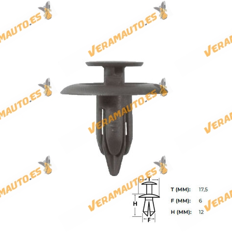 Set de 50 Grapas | Botón de Fijación Mazda | Paneles de Molduras y Revestimento | OEM Similar a 3827866