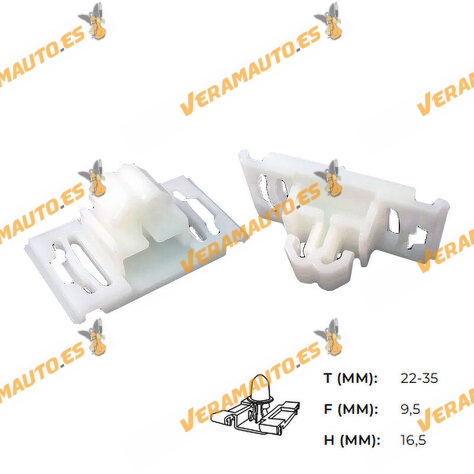 Set de 10 Grapas para Audi 100 de 1990 a 1994 | Molduras Laterales | Sujección Principal | OEM Similar a 4A0853825