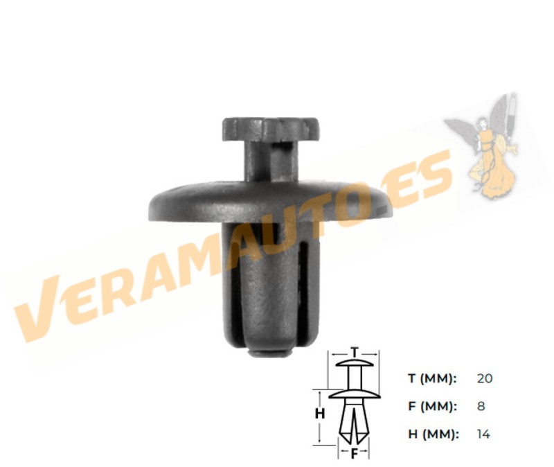 Set of 10 Peugeot Citroen Staples | Wheel Arch Protector | OEM Similar to 7013J0 | 8211WV