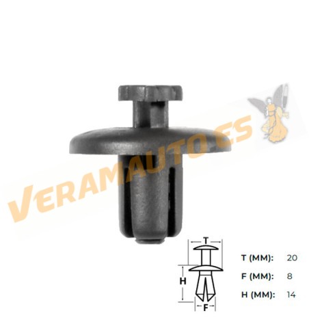 Set of 10 Peugeot Citroen Staples | Wheel Arch Protector | OEM Similar to 7013J0 | 8211WV