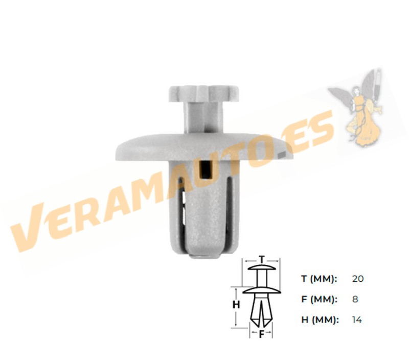 Set of 10 Peugeot Citroen Staples | Wheel Arch Protector | OEM Similar to 7013J0 | 8211WV