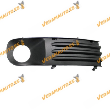 Right Bumper Grille | Volkswagen Transporter T5 From 2003 to 2009 | Black | With Fog Light Hole | OEM 7H0807490C