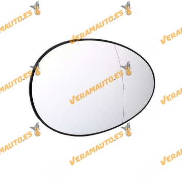 Mirror Glass Mini R56 | Convertible R57 | Clubman R55 from 2007 to 2011 | Countryman R60 from 2010 to 2016 | OEM 51162755626