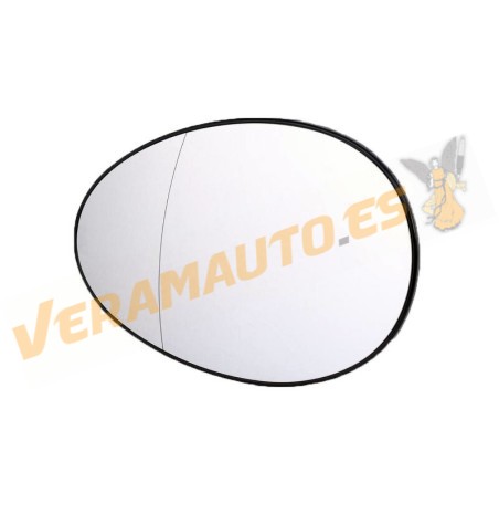 Left Mirror Glass Mini R56 | Convertible R57 | Clubman R55 2007 to 2011 | Countryman R60 2010 to 2016 | Thermal | 51162755625