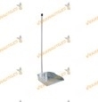 Recogedor Galvanizado | Mango Remachado al Recogedor | Metal | Largo 72cm