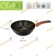Nonstick Skillet Aluminum With Stone Finish And Wood Effect Handle | Different Measurements