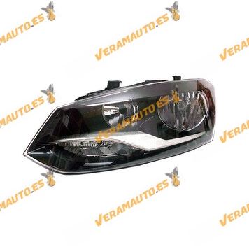Left Front Headlight Volkswagen Polo 6R from 2009 to 2017 | Lamps H7 + H7 + PY21W + W5W | OEM to 6R1941007E | 6R1941007F
