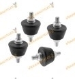 Kit 4 AA-35 Metric 8 Antivibrators With Nut and Washer