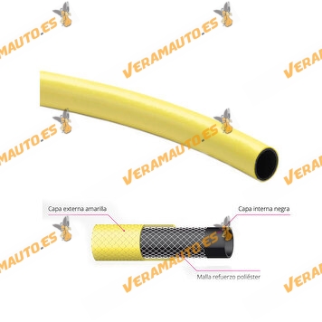 Triple Layer Plasticized Flexible Hose | Measurements 19x25mm | Length 50 Meters