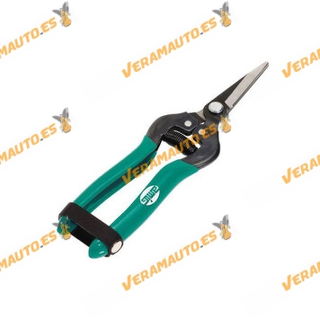 Straight Tip Harvesting Shears AMIG | 190mm | Rubberized Aluminum Body | Ptfe Coated Carbon Steel Blade