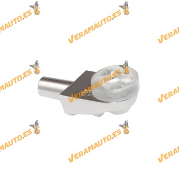 Soporte Metálico con Ventosa para Balda de Cristal | Set de 10 Unidades | AMIG | 17 x 11 x Ø5 mm