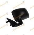 Espejo Volkswagen Polo II (86C) de 1981 a 1994 Izquierdo | Ajuste Manual | Parte Carcasa Curvada No Plano | OEM 867857501B