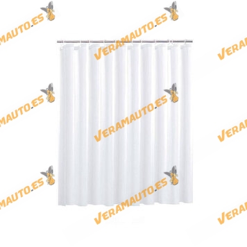 Aljariz Shower Curtain Made of Polyester | 140x180 White