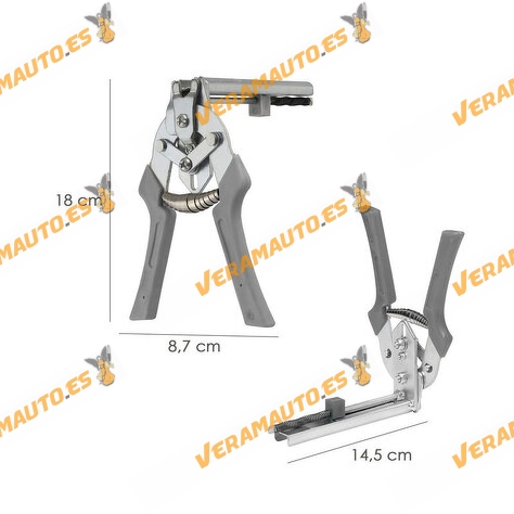 Grapadora o Alicates para Mallas | Enrejados | Cercas | Alambradas con Cargador de 50 Grapas 18 mm