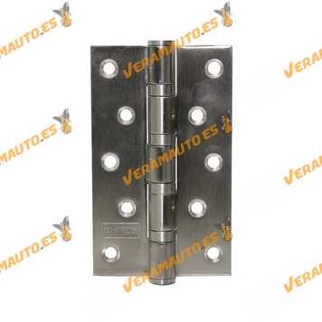 Pack 2 Stainless Steel Hinges | Valid For Both Sides | 127mm length | 3mm thickness