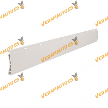 Mini Intermediate PVC Persian Slat | Measurement 36.5 x 7.5 mm x 2 m | White | Ivory.