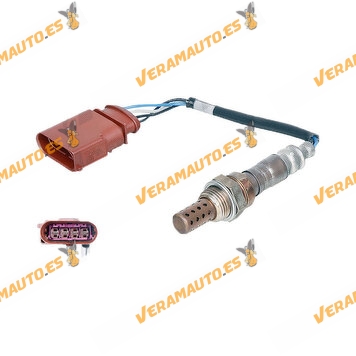 Lambda Sensor Volkswagen Group | 4 Pin Oval Connector | Rear or Front Mount depending on model | OEM 03D906265A