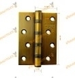 Pack 2 Bichromated Steel Hinges | 4x3x3.0 |