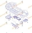 Protección Bajo Motor Volkswagen Tiguan de 2007 a 2011 | Motores Diesel | Polietileno | OEM 5N0825235C