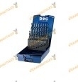 Juego brocas laminadas | HSS DIN 338 | Bohrcraft  | 19 piezas