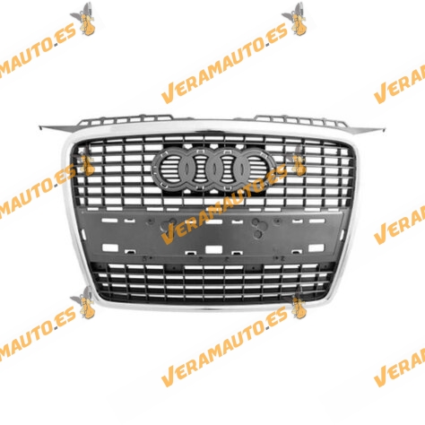 Bumper Ventilation Grille | Audi A3 8P from 2005 to 2008 | Grey | Chrome Edge | Without License Plate Holder | 8P48536511QP