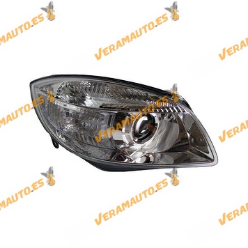 Right Headlight HELLA Skoda Fabia from 2007 to 2010 | H7 Bulb With Magnifying Glass | Electric Adjustment