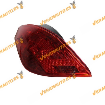 Taillight Peugeot 308 from 2007 to 2013 Magneti Marelli Rear Left Models 3 and 5 Doors With Lamp Holder OEM similar 6350CV