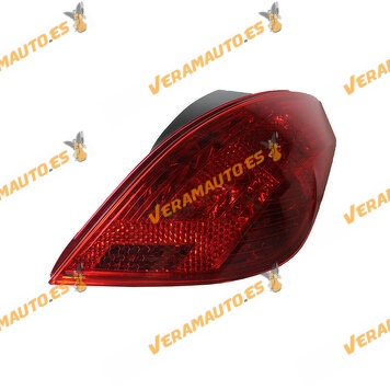 Taillight Peugeot 308 from 2007 to 2013 Magneti Marelli Rear Right Models 3 and 5 Doors With Lamp Holder OEM Similar 6351CV