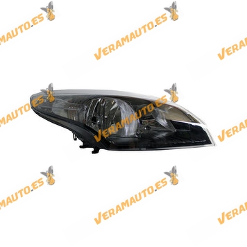 Faro Magneti Marelli Renault Megane III de 2012 a 2014 | H7+H7 | Fondo Negro Electrico Delantero Derecho