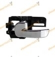 Manecilla Interior Izquierda Nissan Qashqai (J10) de 2007 a 2010 | Cromado | Puerta Delantera y Trasera | OEM 80671-JD00E