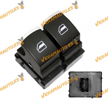 Power Window Switch Volkswagen Caddy IV | Transporter VI | Caravelle VI from 2015 to 2020 | 4 Pins | OEM 5K3959857