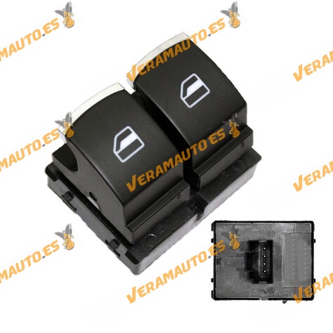 Interruptor Elevalunas Volkswagen Caddy IV | Transporter VI | Caravelle VI de 2015 a 2020 | 4 Pines | OEM 5K3959857