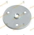 Mecanismo de Tapicería | Placa Metal Mate D46 Rosca M10 Zincado P/Pata